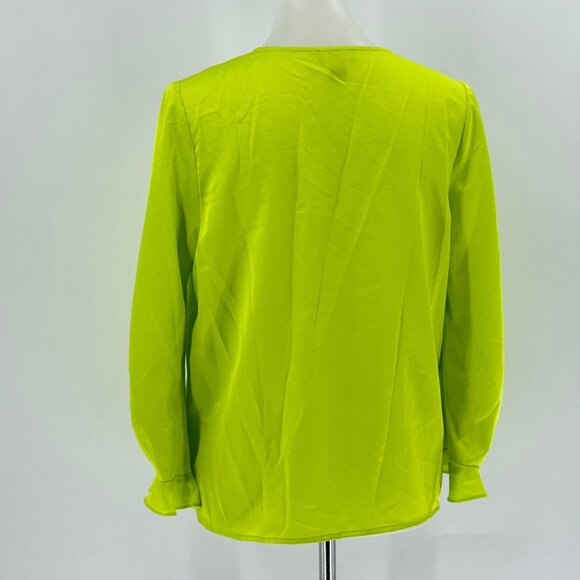 Halogen Womens Neon Button-Up Blouse S - Picture 2 of 11